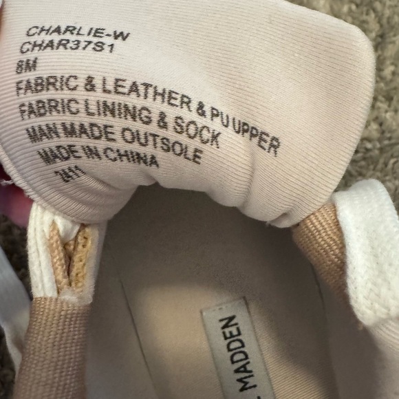 Steve Madden Charlie Sneaker in Tan/Multi Women’s Size 8 New in Box - Picture 9 of 11